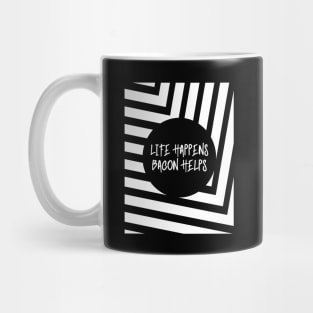 'Life Happens Bacon Help'  Food Mug